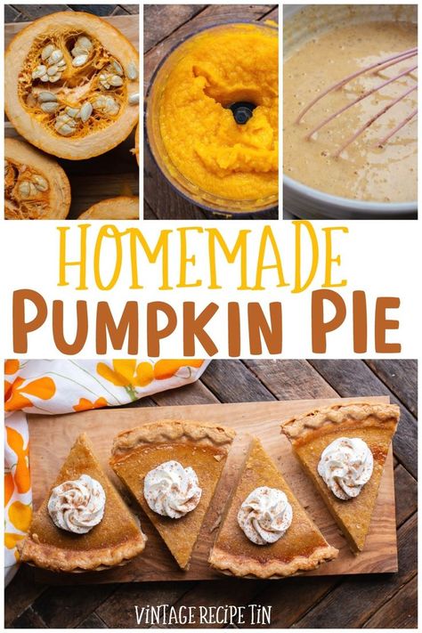 Fresh Pumpkin Pie Recipe, Fresh Pumpkin Recipes, Frozen Pumpkin Pie, Healthy Pumpkin Pie Recipe, Whole Pumpkin, Pumpkin Pie From Scratch, Thanksgiving Host, Fresh Pumpkin Pie, Pumpkin Puree Recipes