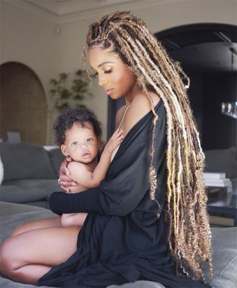 Ciara Faux Locs, Ciara Locs, Ciara Braids, Blonde Twist Braids, Platinum Locs, Blonde Locs, Bangs Inspiration, Ciara Hair, Curly Faux Locs