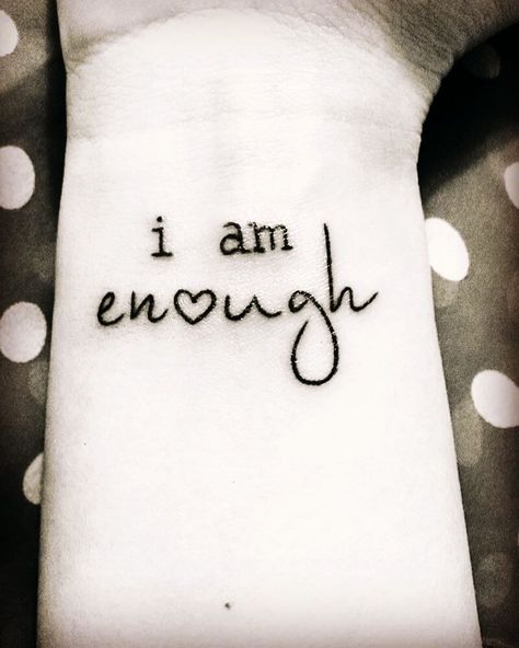 Different Not Less Tattoo, Scapula Tattoo, Fem Tattoos, I Am Enough Tattoo, 2025 Tattoo, Font Tato, Enough Tattoo, Abstract Tattoos, Mom Tattoo Designs