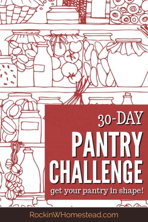 Pantry Organization Diy, From Scratch Breakfast, Family Pantry, Create A Pantry, Diy Pantry Labels, Desserts From Scratch, Pantry List, Pantry Challenge, Diy Pantry Organization