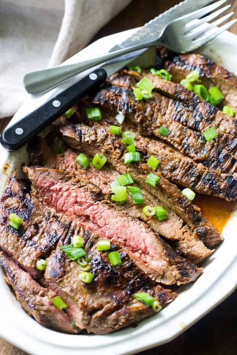 Paleo Marinated Flank Steak {Whole30} Paleo Running Momma, Grilling Recipes Sides, Beef Food Recipes, Marinated Flank Steak, Whole30 Dinner Recipes, Flank Steak Recipes, Whole30 Dinners, Grilled Steak Recipes, Whole 30 Diet