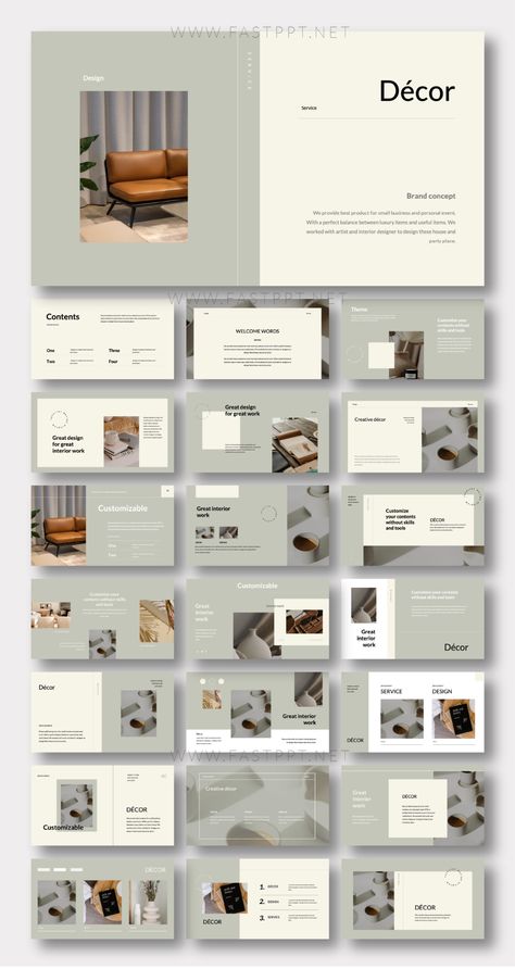 Minimalist Stunning Interior PowerPoint Template – Original and High Quality PowerPoint Templates Design Portfolio Layout, Interior Presentation, Interior Design Portfolio Layout, 잡지 레이아웃, Interior Design Layout, 포트폴리오 레이아웃, Presentation Design Layout, Powerpoint Layout, Architecture Portfolio Design