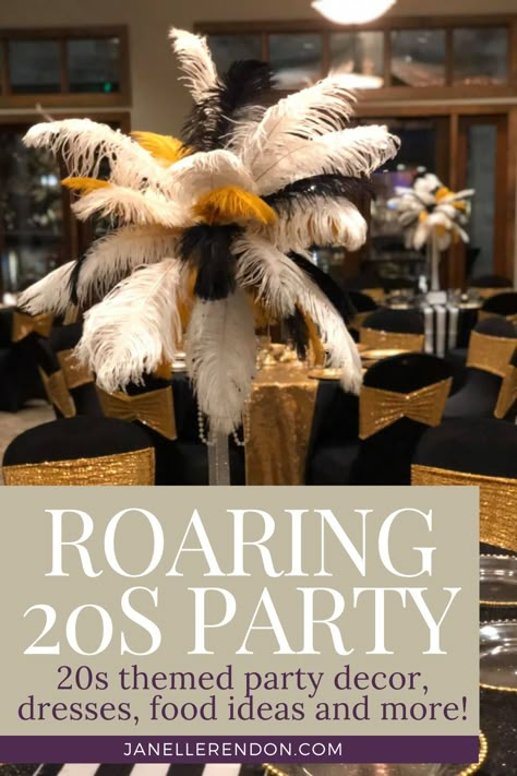 Roaring 20s Fundraiser, Roaring 20s 40th Birthday Party, Roaring 20s Table Decorations, Roaring 20s 50th Birthday Party, Roaring 20s Table Setting, 1920s Themed Dinner Party, Roaring 20s Prom Decorations, Gilded Age Party Theme, 1920s Decorations Roaring 20s