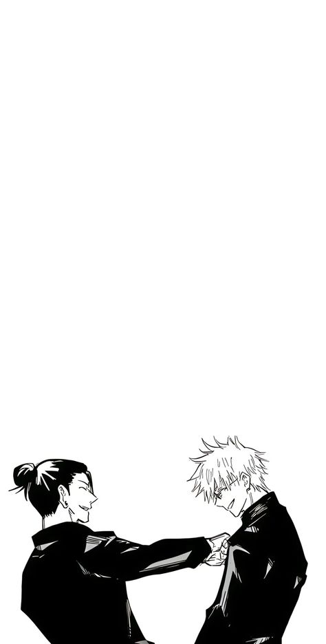 Gojo Home Screen Wallpaper, Gojo X Getou Fanart Wallpaper, Gojo Suguru Wallpaper, Gojo Phone Wallpapers, Suguru Getou Wallpaper Iphone, Sugusato Wallpaper, Gojo Lock Screen, Gojo Manga Wallpapers, Jujutsu Kaisen Black And White