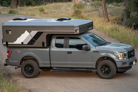 Offroad Truck Camper, Pickup Camper Ideas, Supertramp Camper, F150 Camping, F150 Camper, Pickup Bed Camper, F150 Overland, Flatbed Camper, Pickup Camping