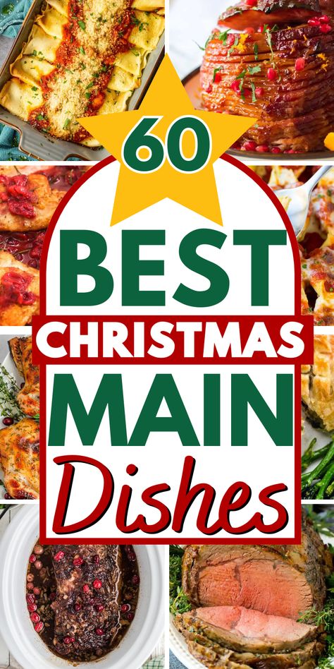 Easy and different christmas dinner entrees for Christmas day food or Christmas Eve supper, these fun holiday meals include seafood, italian, traditional, and unique Christmas recipes for a crowd. The best food ideas for Christmas dinner! Christmas Non Traditional Dinner Ideas, Holiday Supper Ideas, Crockpot Meals For Christmas Dinners, Dinner For 5 Ideas, Easy Christmas Dinner Ideas For Two, Things To Cook For Christmas Dinner, Good Christmas Dinner Ideas, Christmas Meals For Small Family, Christmas Tri Tip Dinner