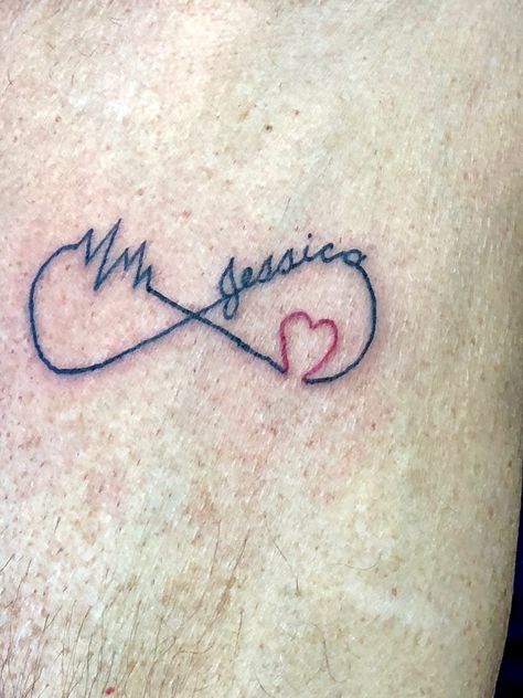 Tattoo I got in memory of my daughter Jessica on my forearm. 🙏 R.I.P. Infinity Tattoo, I Tattoo, My Daughter, Tattoos