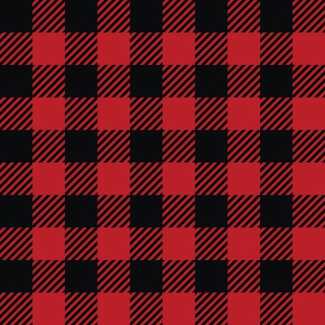 Background Red And Black, Christmas Tartan, Black Checkered, Heart Tree, Pattern Background, Heart With Arrow, Custom Illustration, Lumberjack, Flannel Fabric