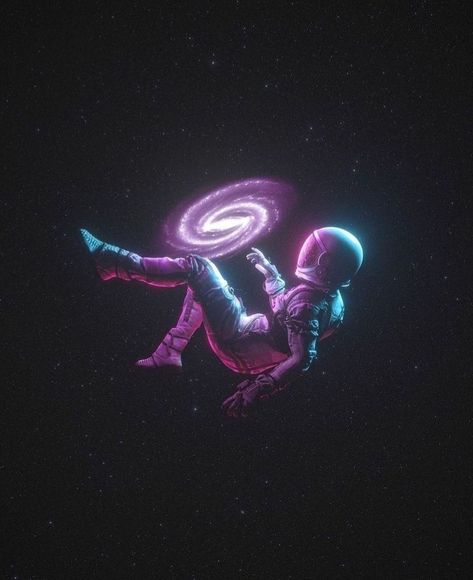 Galaxia Wallpaper, Galaxy Artwork, Tipografi 3d, Astronaut Wallpaper, Space Phone Wallpaper, Space Man, Astronaut Art, Space Artwork, Neon Wallpaper