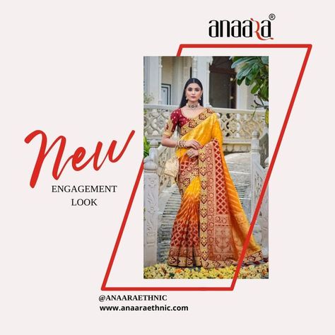 This stylish yet simple engagement saree collection is a perfect combination of remarkable embroideries with a touch of Indian roots. Visit: www.anaaraethnic.com #anaaraethnic #bridalsareeworks #bridalsareewithbridalblouse #bridalsareewithfancytessel #bridalsareeweaving #bridalsareexhausting #bridalsareeytassels #bridalsaree18 #bridalsaree202 Engagement Saree, Engagement Look, Galaxy Wallpaper Iphone, Simple Engagement, Bridal Saree, Saree Collection, Galaxy Wallpaper, Banner Design, Wallpaper Iphone