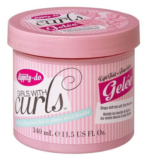 Dippity-do Girls With Curls Gelée hydrates with aloe, heals with vitamin E, and minimizes flyaways with wheat protein. No wonder this tried-and-true product has stood the test of time. You deserve voluminous waves and this product is the answer! Curl Defining Cream, Curly Hair Types, Curly Girl Method, Curl Cream, Coarse Hair, Styling Gel, Frizz Control, Frizz Free, Perfect Curls