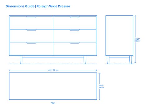 The Raleigh Wide Dresser is a six-drawer solid wood dresser that provides spacious storage while adding warmth to any space. Designers Jeffrey Bernett, Nicholas Dodzuik, and Christopher Skodi used wood veneer and solid wood legs to design this dresser for the Raleigh Bedroom Collection in 2017. Downloads online #furniture #bedrooms #storage #dressers #chests Wardrobe Shoe Rack, Dining Room Dresser, Dresser Dimensions, Dresser Plans, Furniture Sketch, Furniture Design Sketches, Bathroom Dimensions, Drawer Dimensions, Solid Wood Dresser