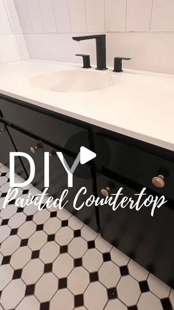 Rita Stapleton | DIY and Home on Instagram: "Did you know that painting your bathroom sink is possible, affordable, and lasts for years!

I’ve used DWIL Tub & Tile Paint on my kitchen sink and the results were incredible.  So, when it was time to tackle my outdated bathroom vanity, I knew I wanted to partner with @dwilpaint on this transformation

DWIL stands for ‘Do What I Love,’ and that’s exactly what this paint lets you do—update your space on a budget and enjoy doing it

This water-based, two-part acrylic paint is self-leveling, scratch-resistant, waterproof, and has a low odor, making it perfect for all those  indoor projects where ventilation can be an issue. 

With DWIL, you can completely transform not only vanities but also sinks, tubs, shower tiles, and countertops.  And, they h Bathroom Counter Paint, Paint Bathroom Sink, Painting Bathroom Countertops, Tub And Tile Paint, Diy Bathroom Vanity Makeover, Door Framing, Outdated Bathroom, Painting Bathroom Tiles, Painted Vanity Bathroom