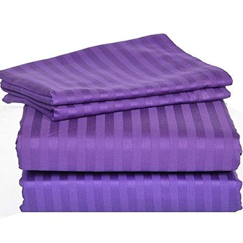 Purple Bed Sheets, Striped Bed Sheets, Purple Sofa, Purple Bedding, Egyptian Cotton Sheets, Egyptian Cotton Bedding, Striped Bedding, Bedding Sheets, Striped Sheets