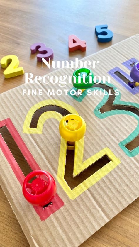 crafty.moms on Instagram: NUMBER RECOGNITION 🔢 What a fun and creative way to learn number recognition re-using our pouch caps ♻️ kids will move the caps tracing the… Craft Ideas For Beginners, Mini Closet, Instagram Number, Numeracy Activities, Learning Journal, Hand Muscles, Mini Room, Waldorf Homeschool, Learn Numbers