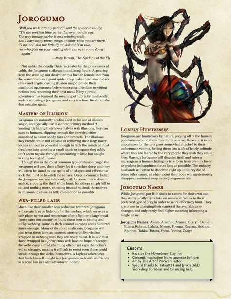 Homebrew Races, 5e Races, Dungeons And Dragons Races, D D Races, Dnd Monster, Dnd Things, Dnd Classes, Dungeon Master's Guide, Dnd Races