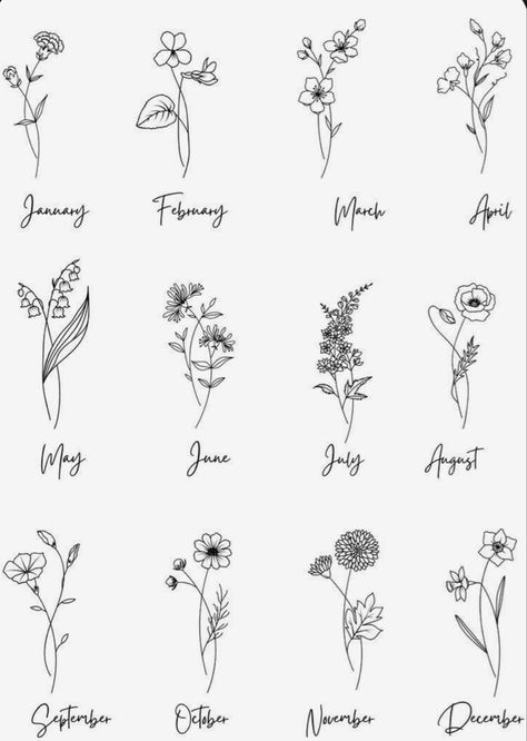 Minimal Birth Flower Tattoo, Fine Line Tattoos Meaningful, Playlist Journal, Honeysuckle Tattoo, Twin Tattoos, Daffodil Tattoo, Tiny Wrist Tattoos, Horoscope Tattoos, Circle Tattoos