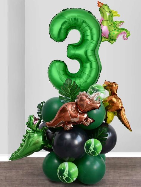 [goods_name] | SHEIN USA Jungle Dinosaur, Balloon Birthday Themes, Dinosaur Birthday Decorations, Dinosaur Birthday Theme, Jungle Party Decorations, Dinosaur Party Decorations, Dinosaur Balloons, Dinosaur Themed Birthday Party, Dino Birthday Party