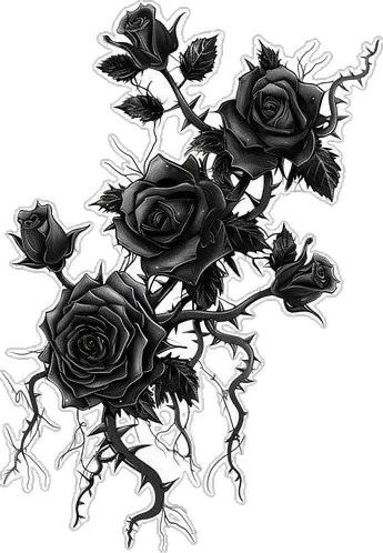 Flower Bouquet Tattoo Design, Bouquet Tattoo Design, Rose Vine Tattoos, Dark Roses Tattoo, Emo Tattoos, Flower Bouquet Tattoo, Bouquet Tattoo, Black Rose Tattoos, Vine Tattoos