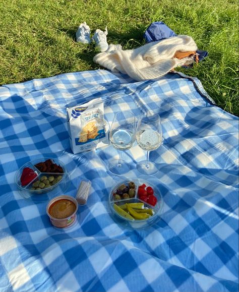 Blue Picnic Aesthetic, Blue Picnic, Cute Pic Ideas, 12 Dancing Princesses, Picnic Aesthetic, Aesthetic Blue, Music Aesthetic, Summer Inspo, Summer Love