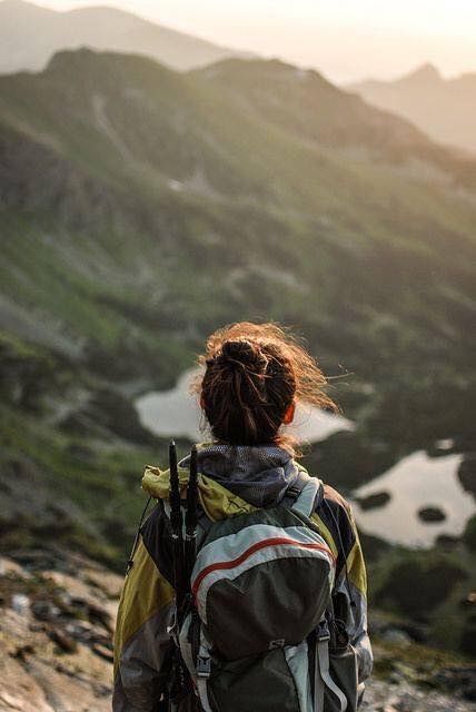 Woman Hiking, Hiking, Travel, Photography