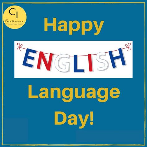 World English Language Day, Learn Instagram, English Day, Learning Grammar, National Days, Growth Marketing, Growth Strategy, English Teacher, Marketing Business