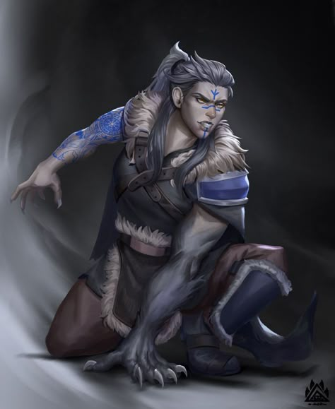 Beast Barbarian, Barbarian Dnd, Female Werewolves, Character Commission, Dnd Character Ideas, D D Character Ideas, Werewolf Art, Dungeons And Dragons Characters, Dnd Art