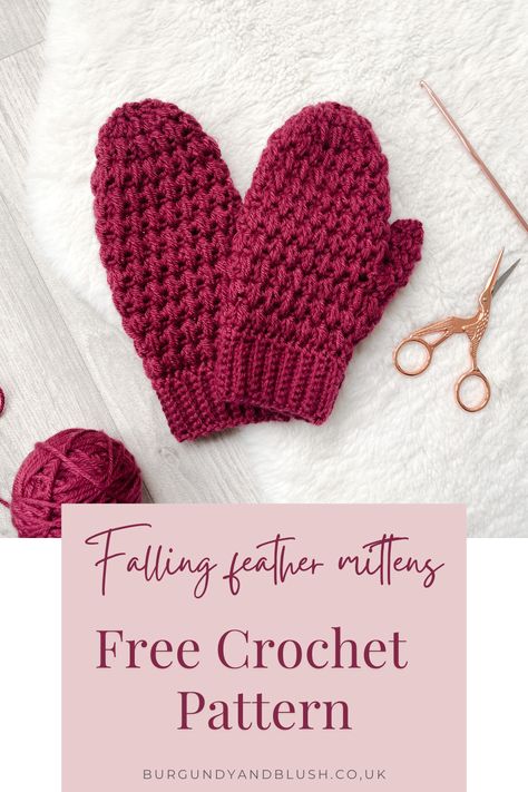 Crochet Mittens Beginner, Crochet Beanie And Mittens Set, Simple Crochet Mittens Free Pattern, Simple Crochet Mittens, Crochet Mittens Tutorial, Crochet Chunky Mittens, Beginner Crochet Mittens Free Pattern, Crochet Mittens Free Pattern Women, Crochet Mitten Patterns Free