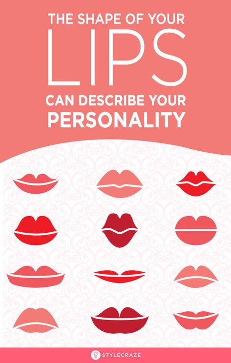 The Shape Of Your Lips Can Say A Lot About Your Personality: While all this was about the activities surrounding your lips, did you also know that just the shape of your lips is enough to predict your traits and temperament? Look in the mirror and find out which category your lips come under and read what these shapes tell about your personality. #Personality #Trending #Lips Down Turned Lips, Trending Lips, Types Of Lips Shape, Types Of Lips, Lips Shape, Lip Types, Guided Relaxation, Describe Your Personality, Female Hygiene