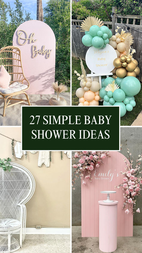 Celebrate the mom-to-be with these simple and elegant baby shower ideas! From charming backdrops to cute decor, find inspiration for a stylish yet effortless celebration. Spring Time Baby Shower Ideas, Oh Baby Baby Shower Ideas, Themed Baby Shower Ideas Girl, Baby Shower Simple Decorations, Park Baby Shower Ideas Outdoor, Simple Baby Shower Themes, Simple Baby Shower Backdrop, Oh Baby Shower Ideas, Park Baby Shower Ideas