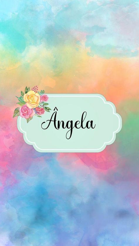 Angela Name, Calligraphy Wallpaper, Narcissism Relationships, Name Art, Cellphone Wallpaper, Color Names, Cute Wallpapers, Lily, Angel