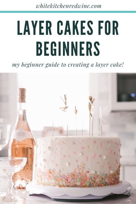 Making A Cake For Beginners, 9 Inch Layer Cake, Beginner Layer Cake, Diy 3 Layer Cake, How Many Layers In A Tiered Cake, Homemade Layered Cake, How To Make A 3 Layer Cake Birthday, Diy Layer Cake Birthday, 3 Layer 9 Inch Cake