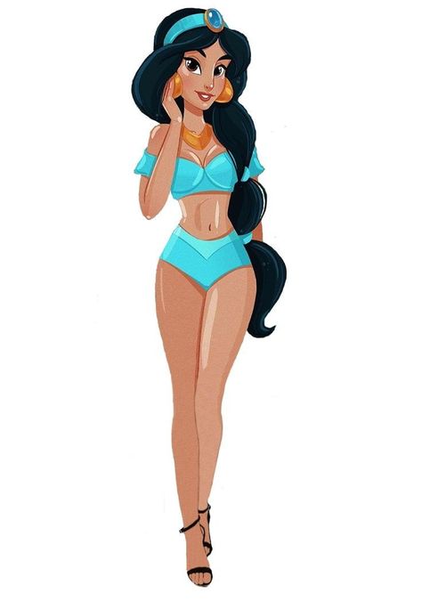 Princess Jasmine Art, Jasmine Fanart, Disney Night, Disney Pop Art, Disney Princess Cartoons, Disney Princess Jasmine, Disney Jasmine, Disney Princess Modern, Disney Princess Fan Art