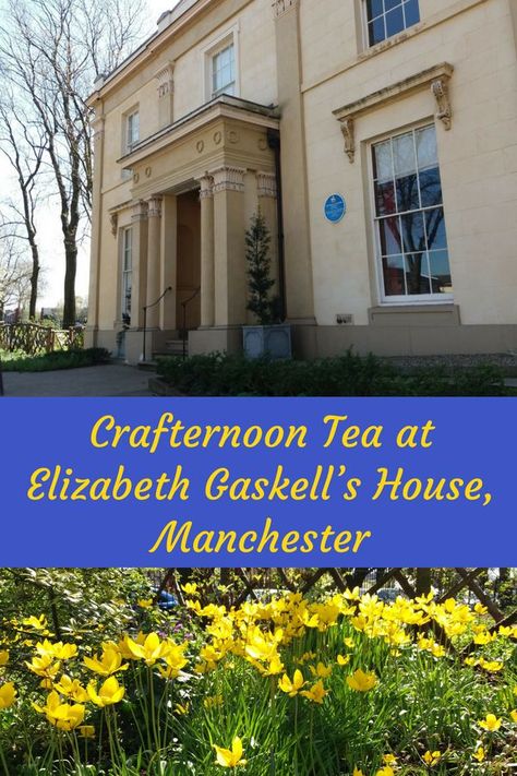 Hidden in plain sight on one of the busiest roads leading to Manchester city centre is Elizabeth Gaskell’s House. The house is the former home of the famous author and her family. I went along to enjoy a “crafternoon tea” session in the Servant’s Hall. Craft, tea, cake and a beautiful historic house – what’s not to like? #crafts #Manchester #ElizabethGaskell Crafternoon Tea, Elizabeth Gaskell, Trip To England, The Servant, Manchester City Centre, Hidden In Plain Sight, Historic House, Georgian Era, Tea Cake