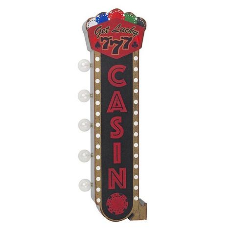 Vintage Casino LED Off The Wall Sign Casino Party Decorations, Vintage Marquee, Old Garage, Man Cave Wall Art, Arrow Signs, Marquee Sign, Light Up Signs, Get Lucky, Tin Wall Art