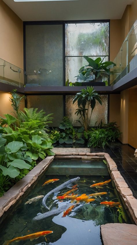 Discover creative indoor pond ideas for small living rooms Get inspired by small design ideas for living rooms DIY garden plants aquatic turtle tank ideas koi and turtle pond ideas Transform your space with these innovative indoor pond ideas Indoor Koi Pond Ideas, Small Fish Pond Ideas, Modern Koi Pond Design, Aquatic Turtle Tank Ideas, Turtle Pond Ideas, Indoor Fish Pond, Pond Indoor, Indoor Pond Ideas, Aquatic Turtle Tank