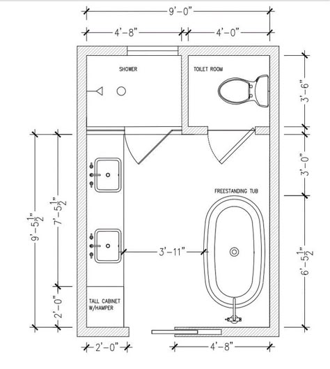 Compact Master Bath Layout, Bathroom With Toilet Closet Floor Plans, 8x8 Master Bath Layout, 12 X 12 Bathroom And Closet Layout, 9x12 Bathroom Layout Master Bath, Master Bath Blueprint, Bathroom Floorplan Layout Ideas, Rectangular Bathroom Layout Floor Plans, 8x11 Bathroom Layout