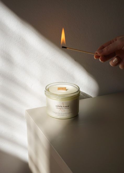 Aesthetic Candle Photos, Simple Candle Photography, Minimalist Candle Photography, Scandinavian Product Photography, Candle Photography Aesthetic, Outdoor Candle Photography, Aesthetic Product Photos, Candle Photoshoot Ideas At Home, Everyday Aesthetic Photos