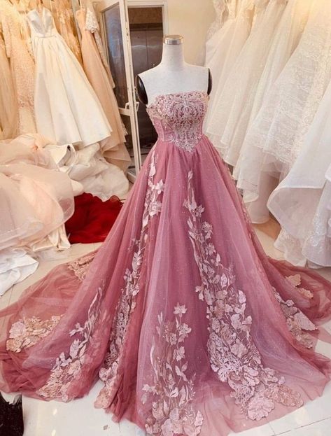 Wedding Dress Color: Pinkish-Purple Reception Dress Color: Light Blue Purple Reception Dress, Purple Reception, Wedding Dress Color, Pinkish Purple, Wedding Reception Dress, Colored Wedding Dresses, Reception Dress, Color Light Blue, Wardrobe Ideas