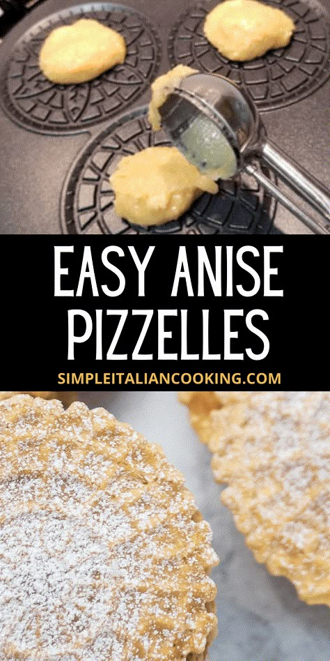 Easy Anise Pizzelle Recipe: Traditional Italian Cookie Pitzells Recipe Anise, Pizzelles Recipe Holiday, Crispy Pizzelle Recipe, Anise Pizzelle Recipe Italian, Maple Pizzelle Recipe, Italian Pizzelle Cookies, Keto Pizzelle Recipe, Rossetti Cookies, Gingerbread Pizzelle Recipe