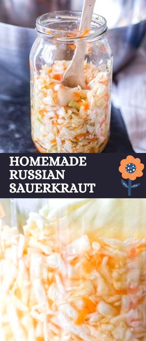 An easy, tried and true recipe for homemade Russian Sauerkraut aka Kvashenaya Kapusta. Russian Sauerkraut, Kapusta Recipe, Sauerkraut Recipe, Filet Mignon Recipes, Creative Dinner, Homemade Sauerkraut, Greenbean Casserole Recipe, Sauerkraut Recipes, Italian Pasta Dishes