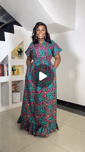 ANKARABAE by Presh Talker on Instagram: "We have come a long way… The Sisi Eko Flare pro dress 💯💕💐

Price: 32,500
Adire: 34,500

Available in all sizes and ships worldwide,

Please send a DM or WhatsApp message via link in bio to order.

#ankarabaebypreshtalker #ankara #adire #dress #styles #Godsbusiness" Ankara Flare Dress Styles, Adire Dress Styles, Ankara Dress Styles Gowns, Ankara Dress Styles For Women, Ankara Kaftan Styles For Women, Adire Boubou Styles For Women, Long Ankara Dress Styles, Fashion Designer Dress To Impress, Adire Kaftan Styles