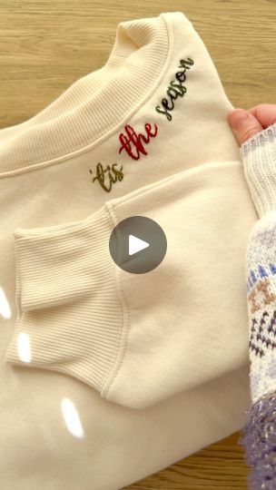 15K views · 2.2K reactions | Back Split Stitch lettering tutorial! 

Want a more in depth tutorial too? Comment LINKS and I can get you the link to my Christmas Collars YT tutorial, all of my Christmas stick and stitch packs and links to some sweatshirt options! 

Let me know if you have any questions!
.
.
.
#handembroidery #tistheseason #christmascrafts #youtubetutorial #sweatshirts | Laine Irene Sweatshirt Embroidery Diy Easy, Embroidery On Sweatshirts Diy, Christmas Embroidery Sweater, Christmas Embroidery Sweatshirts, Diy Christmas Sweatshirts, Sweatshirt Embroidery Diy, Diy Embroidered Sweatshirt, Christmas Sweatshirts Diy, Sweatshirt Embroidery Ideas