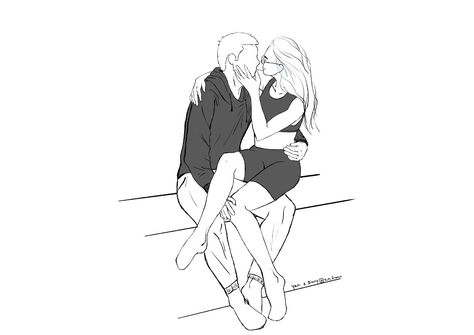 Desenho de dois apaixonados se amando Sitting On Lap Drawing, Lap Sitting Drawing Reference, Sitting In Lap Couple Drawing Reference, Sitting On Lap Pose Drawing, Sitting On Lap Pose, Sit On Lap, Medibang Art, Funny Bf, Kissing Drawing