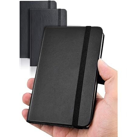 Amazon.com : TWONE Pocket Notebook, 6 Pack Softcover Mini Notebooks 3.5" x 5.5" Black Notebook Small Memo Notepad for Men Women Kids Traveler Author, 30 Sheets,60 Lined Pages : Office Products Teacher Calendar, Journal Business, Black Notebook, Planner Writing, Business Notebooks, Leather Bound Journal, Memo Notepad, Small Journal, Pocket Journal