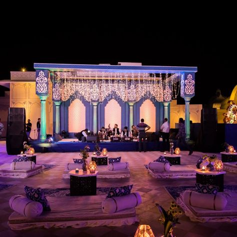 Qawwali Aesthetic, Qawali Aesthetic, Qawali Decor, Ghazal Night Decoration, Night Mehendi Decor, Qawali Night Aesthetic, Sufi Decor Wedding, Qawali Night Decor, Qawwali Night Decor