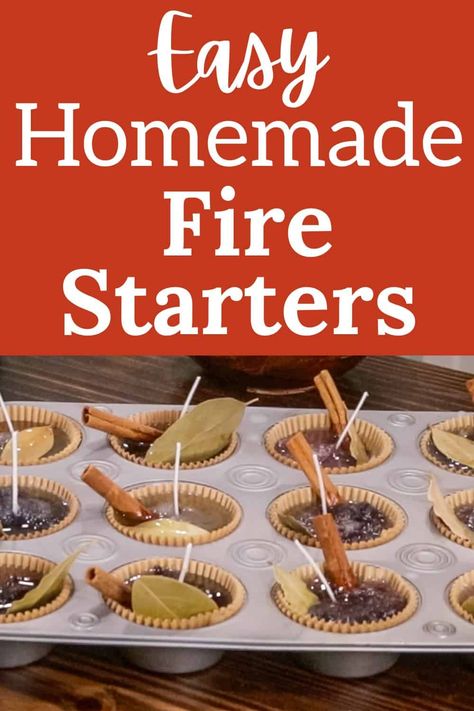 Learn how to make your own fire starters with these simple tips and household ingredients. Homemade Camping Gifts, Fire Pit Starters Diy, Making Fire Starters, How To Make Fire Starters, Homemade Firestarters Diy, Make Your Own Fire Starters, Self Feeding Fire, How To Make Homemade Fire Starters, Wax Fire Starters Diy