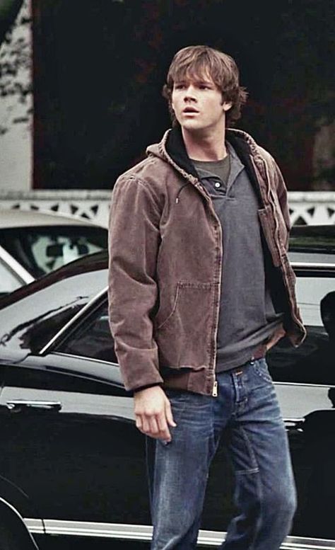 Sam Winchester Outfit, Dean Winchester Outfit, Supernatural Inspired Outfits, Supernatural Outfits, Sam And Dean Winchester, Supernatural Sam, Street Style Outfits Men, Supernatural Funny, Carhartt Jacket