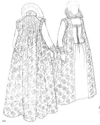 Loose Gown, Elizabethan Costume, Baroque Period, Tudor Costumes, Patterns Of Fashion, Aesthetic Dress, European Dress, Medieval Dress, Medieval Fashion