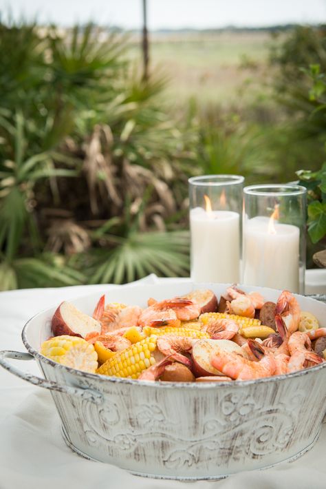 Lowcountry Boil | Lowcountry Boil Recipe | Lowcountry Boil Party | Southern Style | Summer Party Ideas | Hostess Ideas | Potato Recipes | Shrimp Recipes | Food Photography | Food Styling | Food Photography and Styling | Southern Food | Preppy Style | Tablescape | Summer Table | Kim Daniels | Paprika Southern Elegant Crawfish Boil, Low Country Boil Decor, Shrimp Boil Wedding Reception, Low Country Boil Engagement Party, Lowcountry Boil Party, Southern Party Theme, Low Country Boil Rehearsal Dinner, Low Country Boil Wedding, Low Country Boil Party Ideas